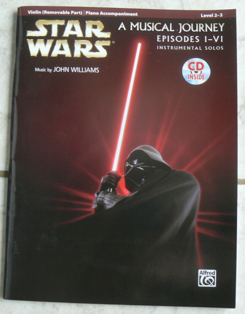 STAR WARS Instrumental Solos, Violin, Piano Accompaniment only, Episodes I-VI