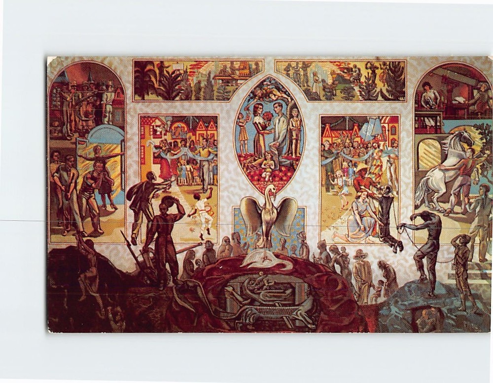 Postcard Mural In Security Council Chamber At United Nations Headquarters NY