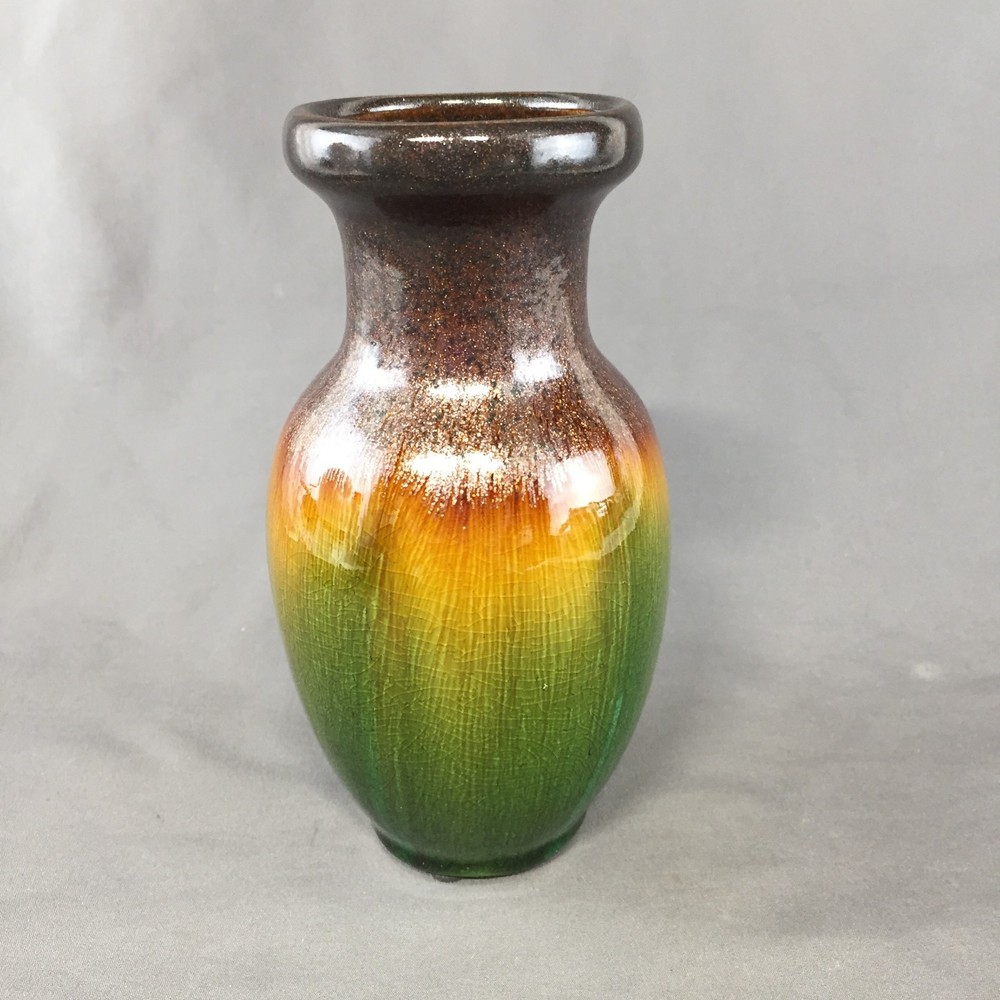 VTG Hosley Pottery Glossy Glitter Drip Glaze 5 3/4