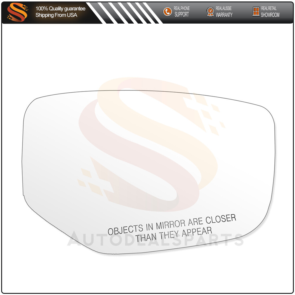 Mirror Replacement Spotter Glass Fit For 13-17 HONDA ACCORD COUPE Passenger Side
