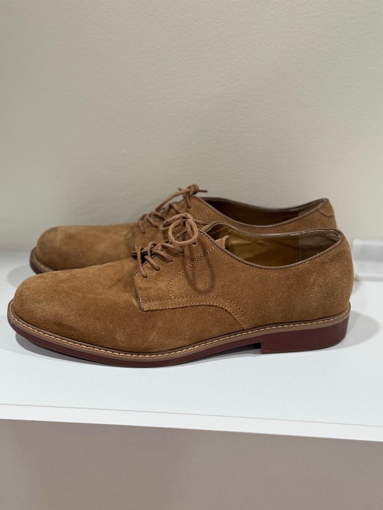 G.H. Bass & Co Men’s Brockton Suede Oxfords Shoes Size 10.5D Gray Leather Upper
