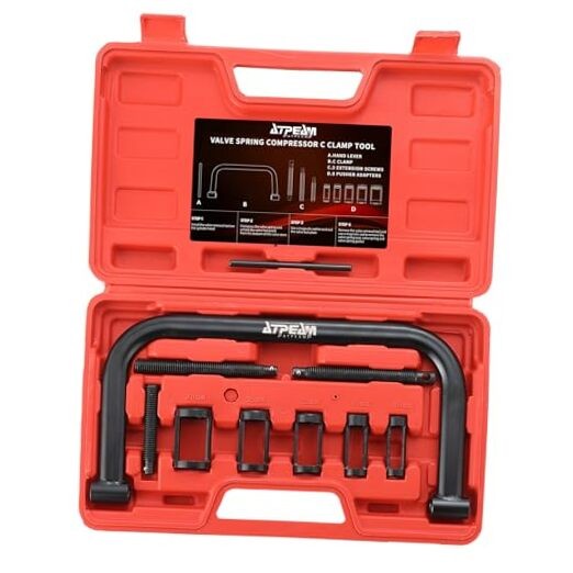 Solid Valve Spring Compressor C Clamp Service Kit