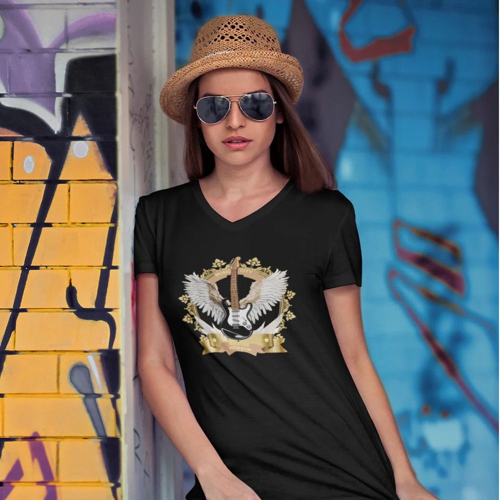 Women’s Short Sleeve V-Neck T-Shirt | Soft Cotton Casual Top | Comfortable