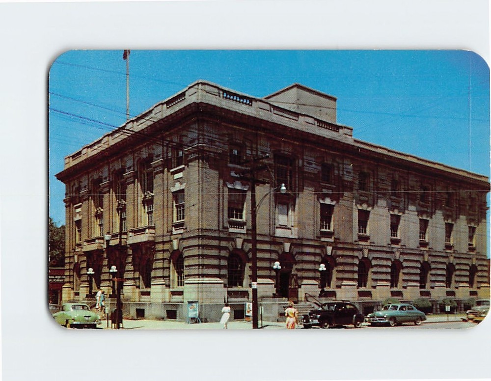 Postcard Post Office And Federal Building Freeport Illinois USA