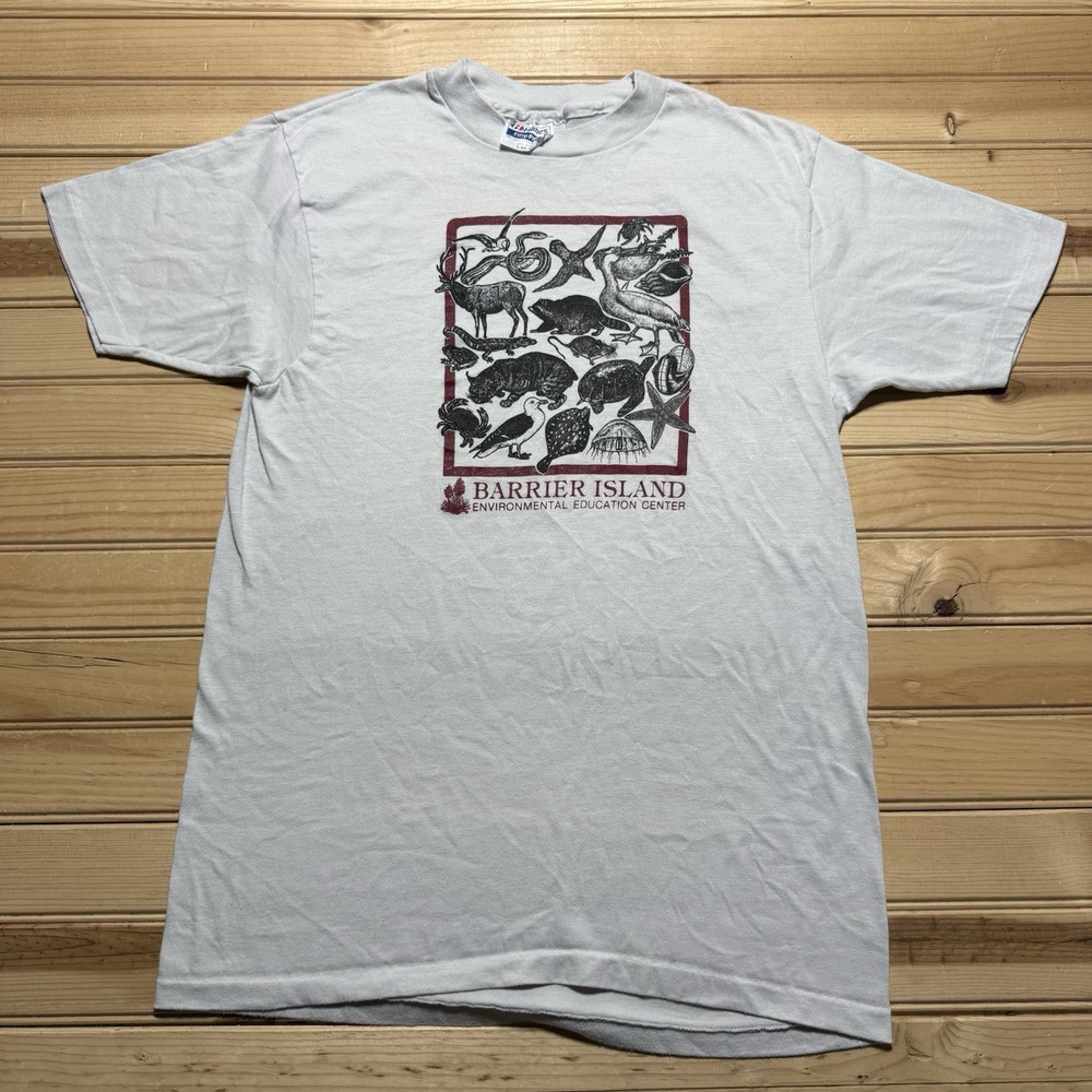 Vintage 90s Barrier Island Environmental Education Center Animal Shirt - Large