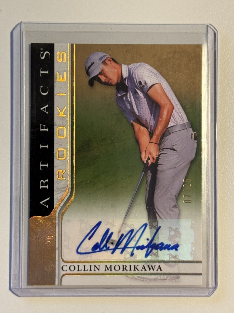 2021 Upper Deck Artifacts Golf Rookies #53 Gold Auto COLLIN MORIKAWA /25