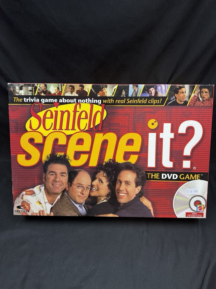 Seinfeld Trivia DVD Scene It? Video Board Game (Mattel 2008 Edition) Complete!