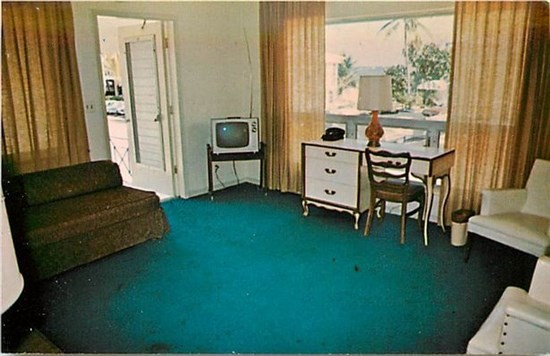 FL, Fort Lauderdale, Florida, Sea Village Motel Interior, Dexter Press No 46676C