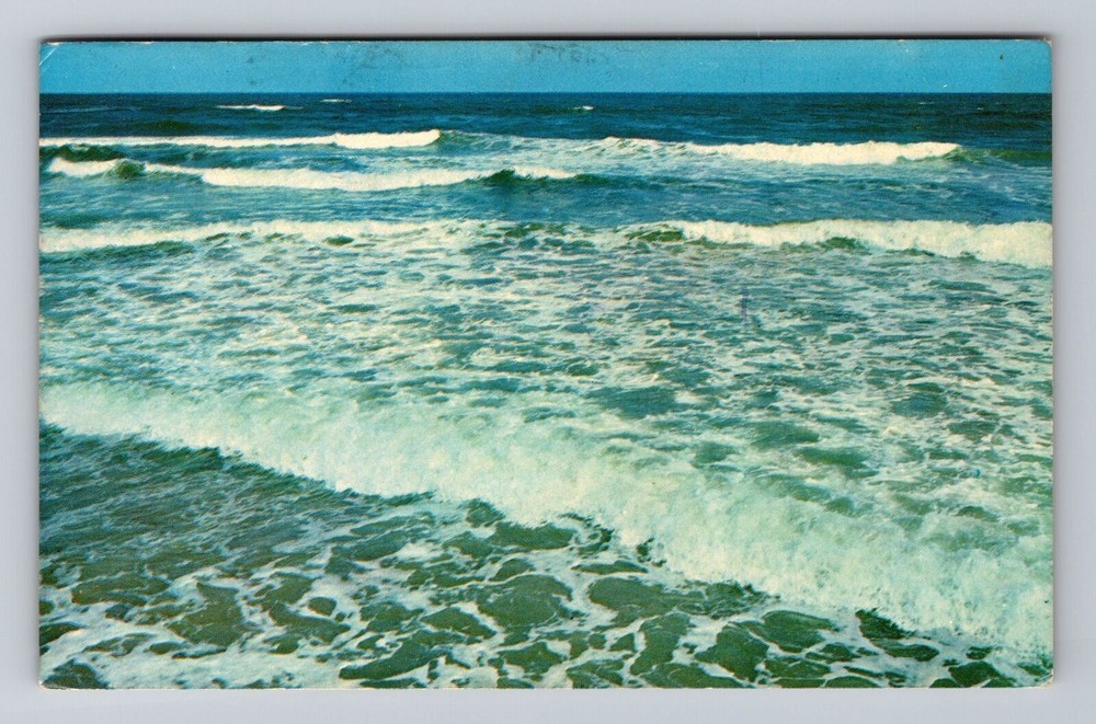 North Myrtle Beach SC-South Carolina Greetings Widest Beach Vintage Postcard