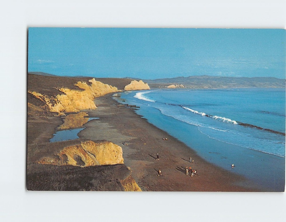 Postcard Drakes Beach The Point Reyes National Seashore Marin County California