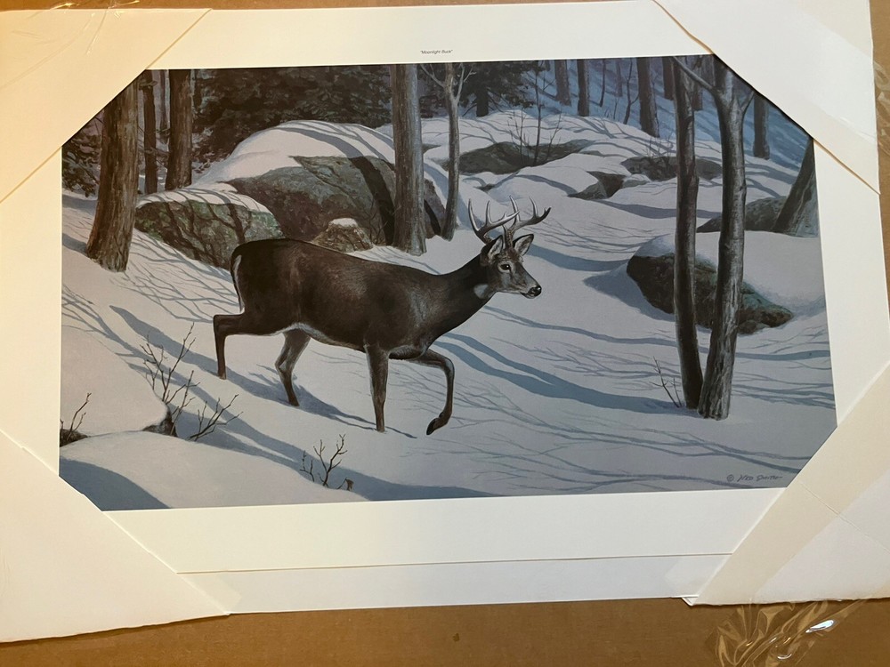 Ned Smith Limited Edition Print, Moonlight Buck, #615/950
