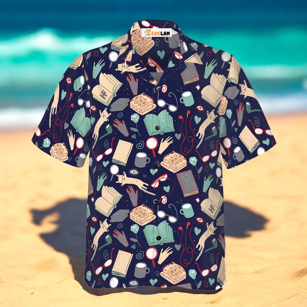 Year-Round Hawaiian Shirt Back To School Books Style