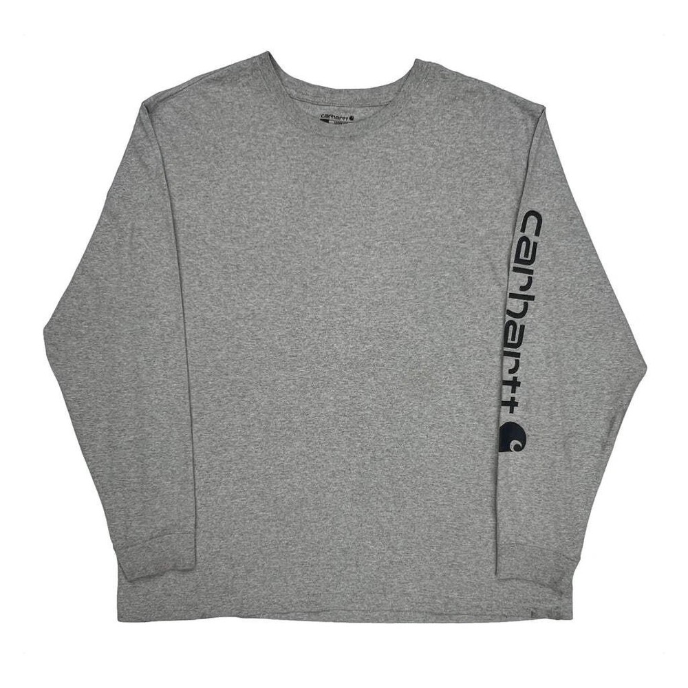 Carhartt Long Sleeve T-Shirt - XL Gray Cotton