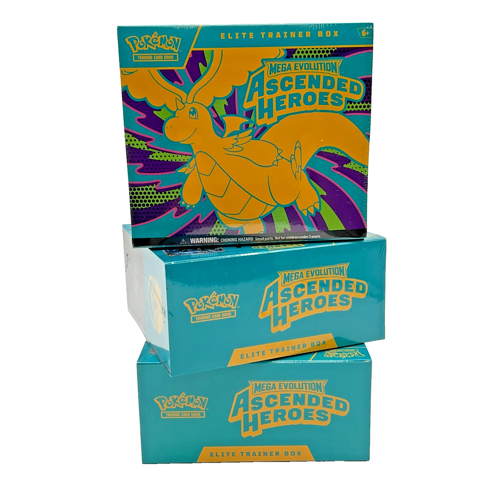Lot of (3) Pokemon TCG Ascended Heroes Elite Trainer Boxes SEALED ETBPROBSTEIN is actively accepting consignments !!