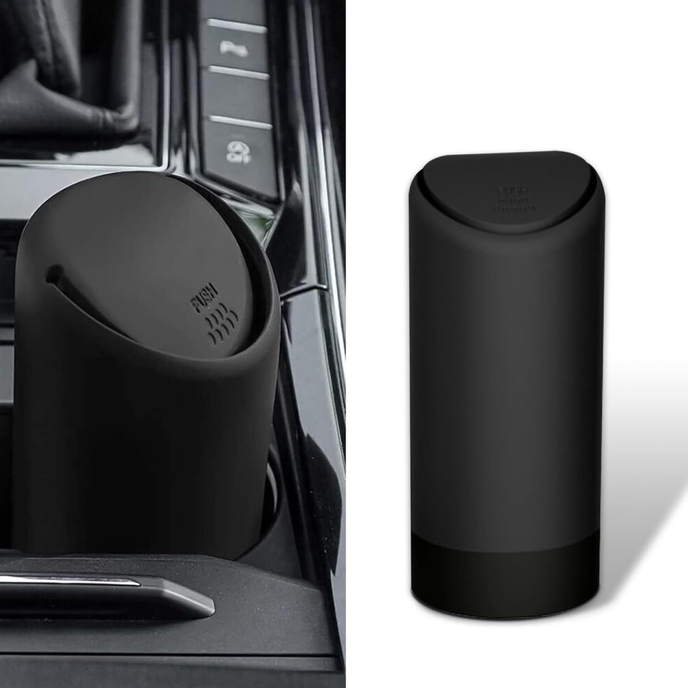 Compact 6.2x2.5in Car Trash Can for Odor-Free Debris Storage
