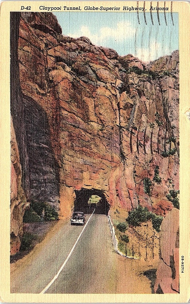 Postcard HIGHWAY SCENE Phoenix Arizona AZ m/09 AI5994