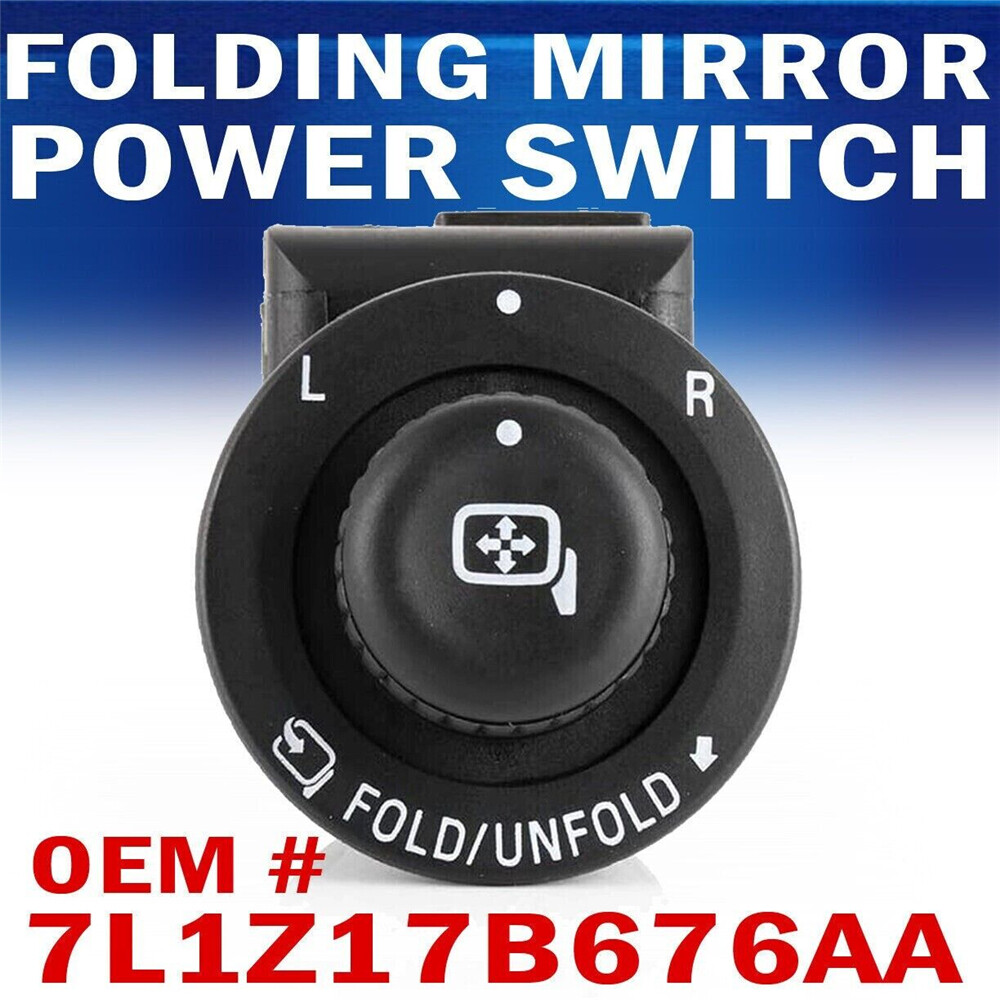 Power Fold Side View Mirror Switch Control for Ford F-150 F-250 F-350 F-450