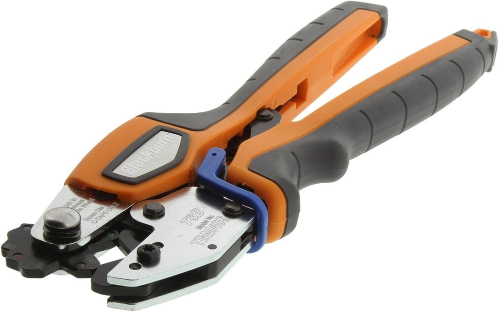 TBM45S Crimping Tool with Shure Stake Mechanism for 8 through 2 Copper and 10 th