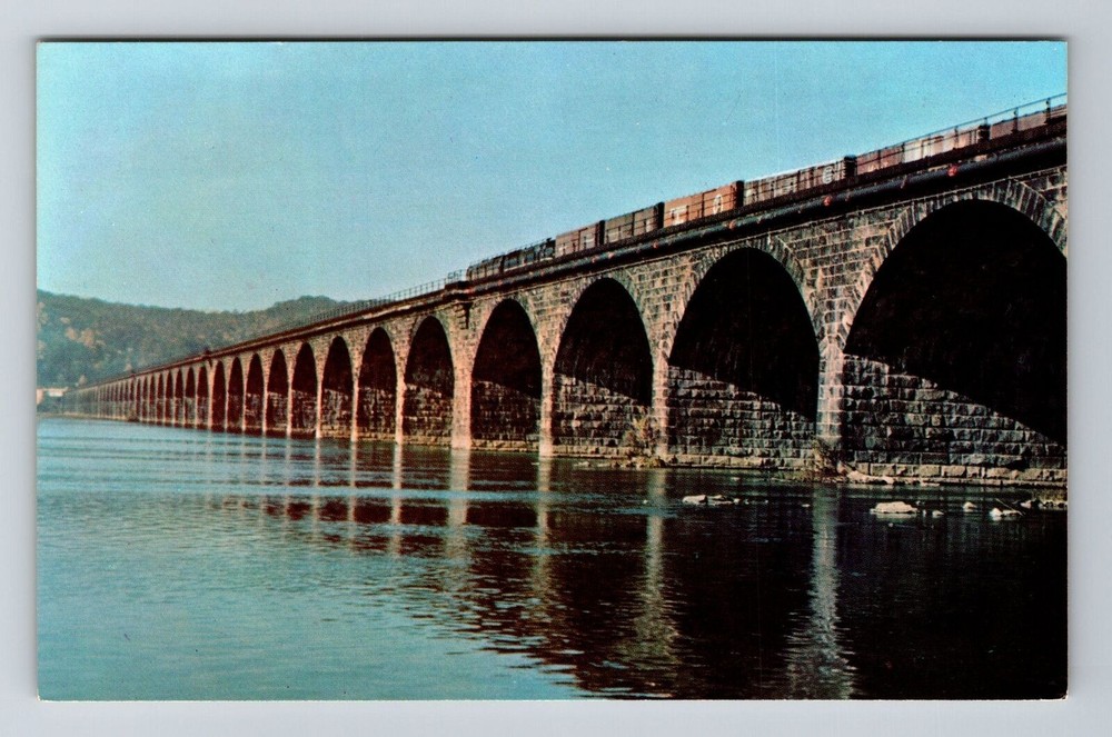 Harrisburg PA-Pennsylvania, Rockville Bridge, Vintage Postcard