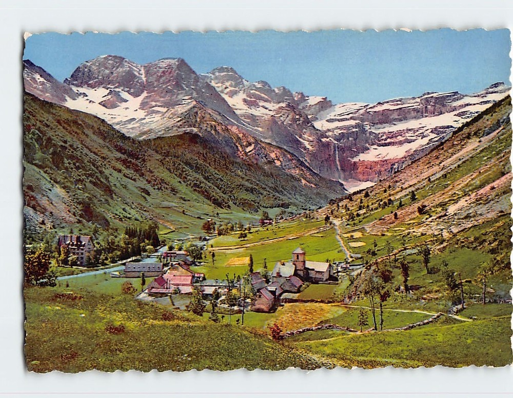 Postcard The Village and the Cirque de Gavarnie France