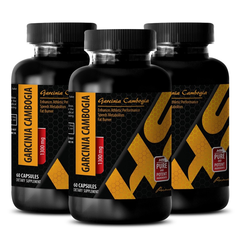 best diet supplement - GARCINIA CAMBOGIA 1300mg - weight 3 Bottles 180 Capsules