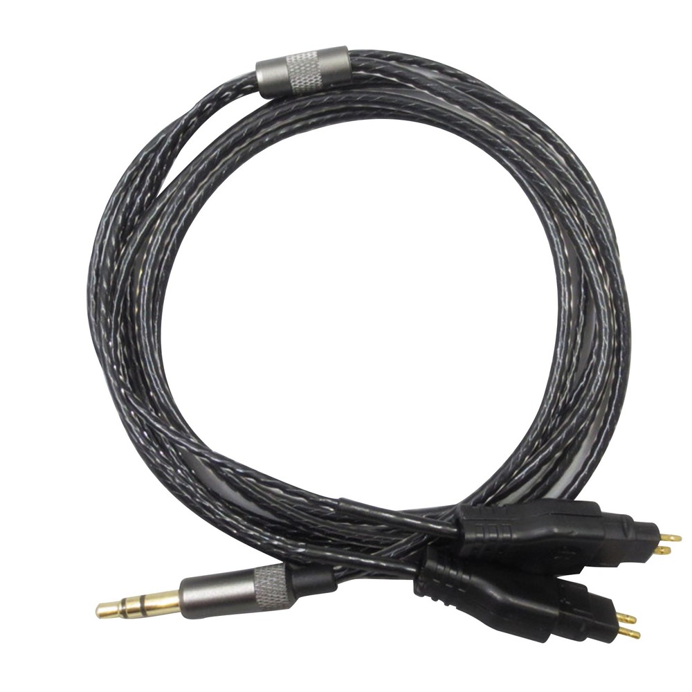 Black Repair Auto Earphone Cable For Sennheiser HD414 HD430 HD650 HD600 HD580