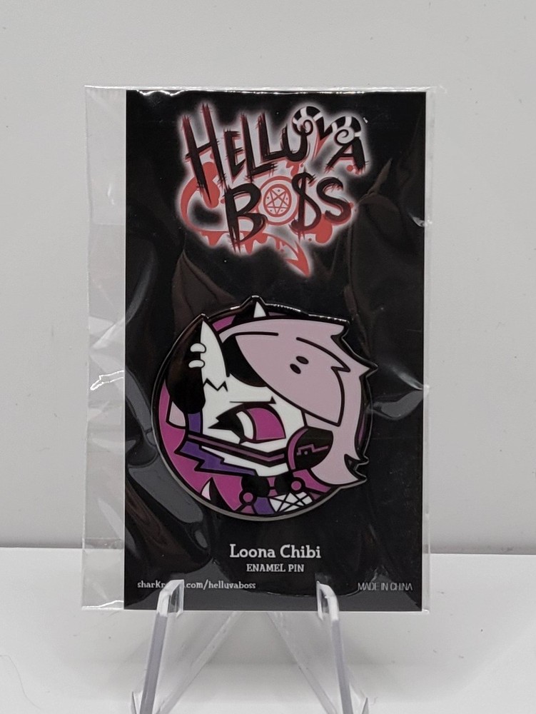 Helluva Boss Mastermind Chibi Loona Enamel Pin Vivziepop Sharkrobot