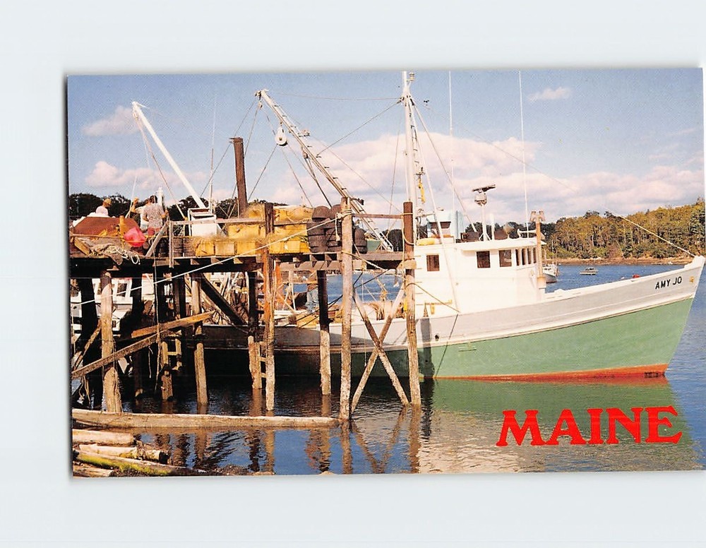 Postcard South Bristol Maine USA