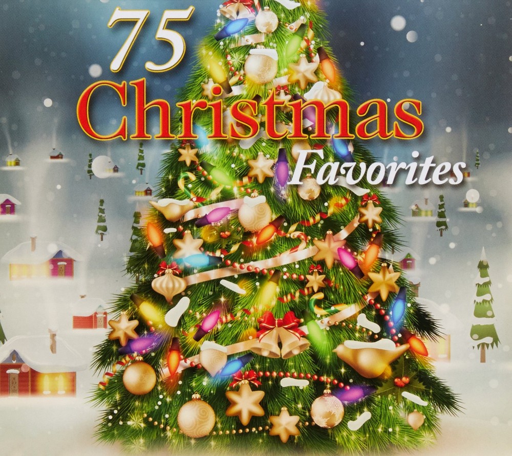 75 Christmas Favorites Various Artists On Audio CD Album Black 2017 Very Good