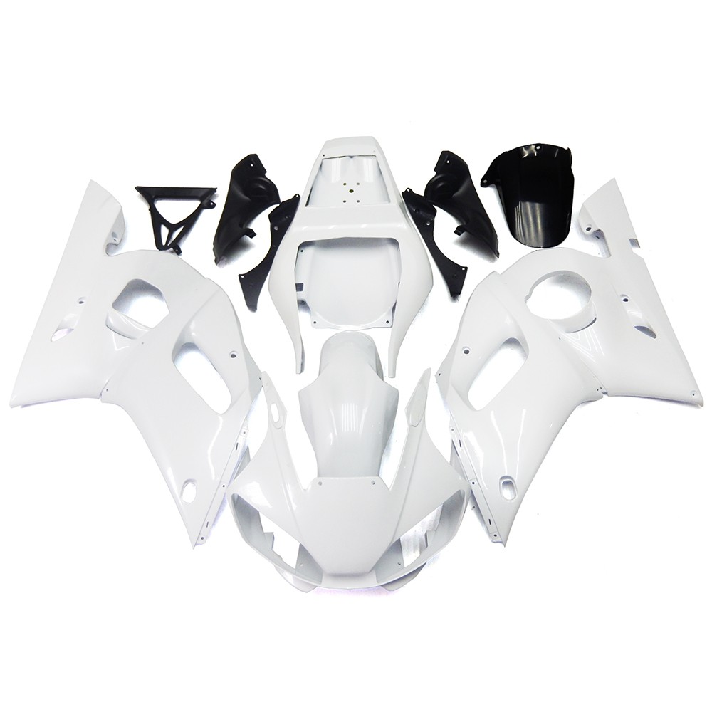 White Fairing Kit for 1998-2002 Yamaha YZF R6 ABS Plastic Injection Bodywork