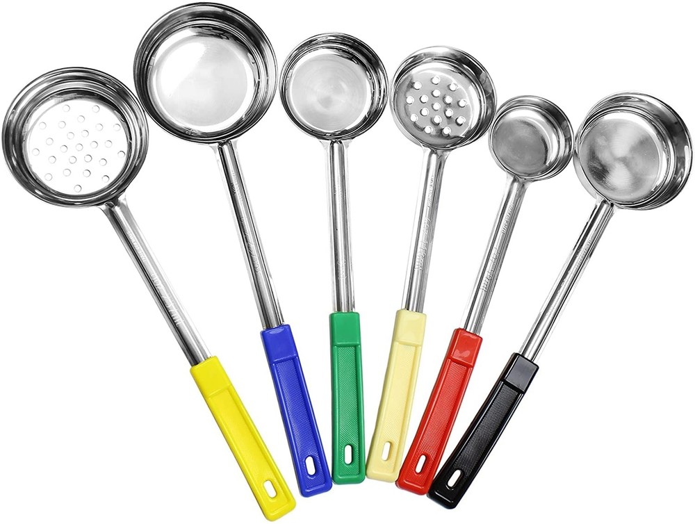 Darware Portion Control Serving Spoons (6-Piece Ladle Set); w 1/4 Cup, 1/2 Cu...