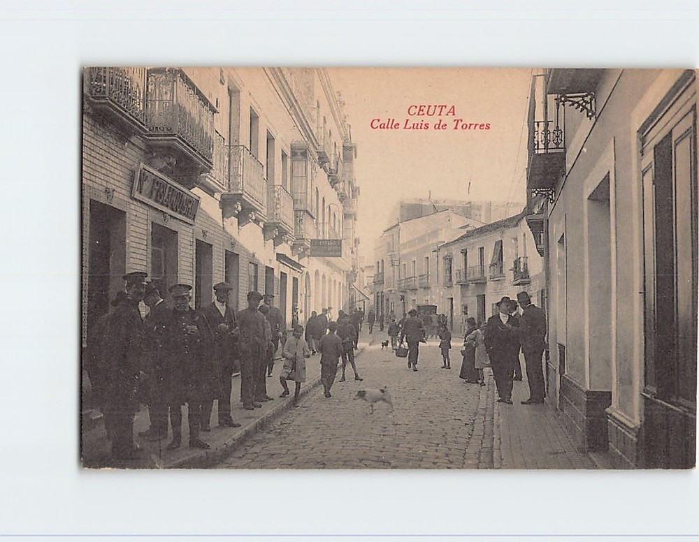 Postcard Calle Luis de Torres Ceuta Spain