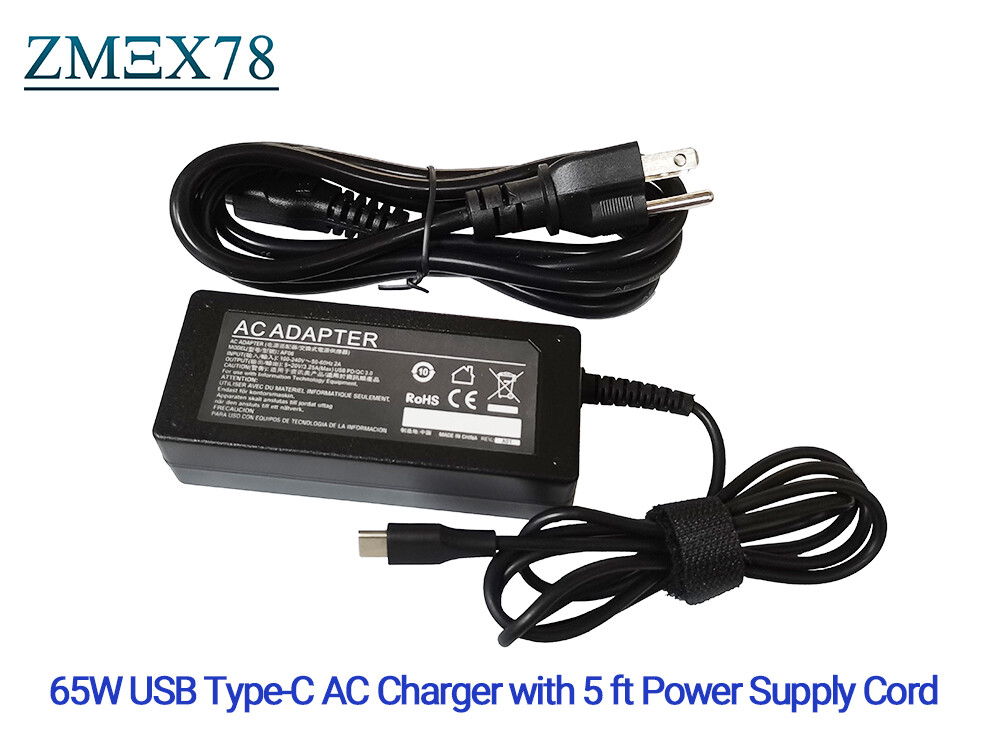 Lenovo 65W USB-C AC Adapter Charger for Glass 81CT001SUS 81EQ000MUS 81EQ000LUS-image