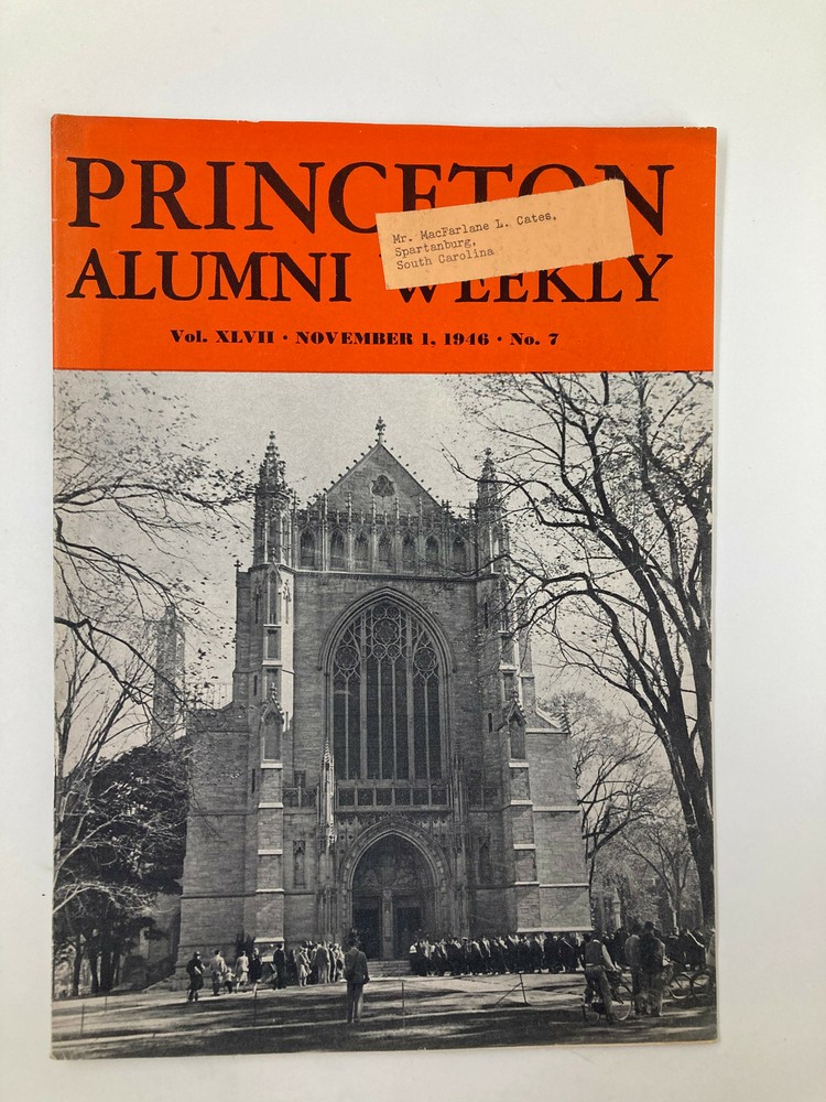 VTG Princeton Alumni Weekly November 1 1946 Academy of Sciences Soviet Russia-image