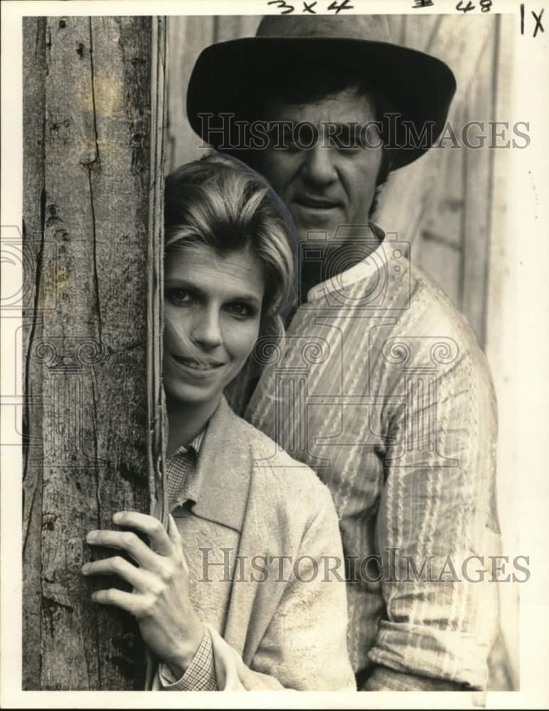 1976 Press Photo Jennifer Warren and Don Meredith star in NBC-TV's Banjo Hackett