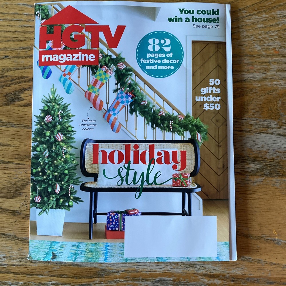 HGTV Magazine November/December Nov/Dec 2023 Holiday Style Free USA Shipping