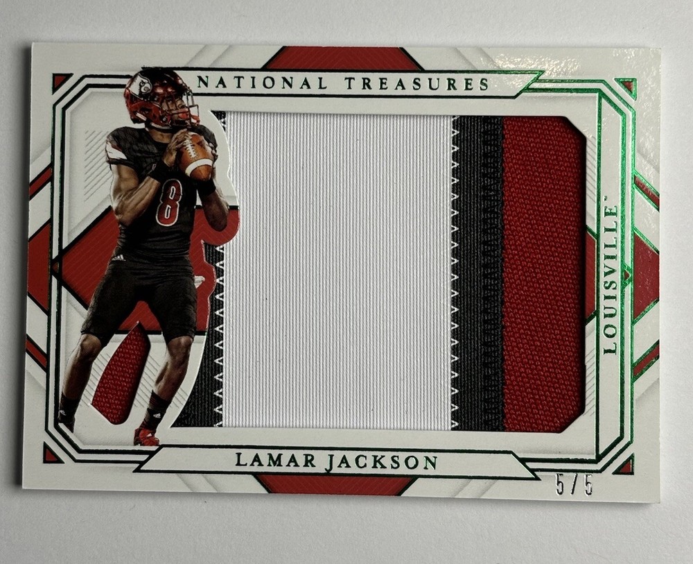 2021 Lamar Jackson National Treasures Collegiate Patch /5