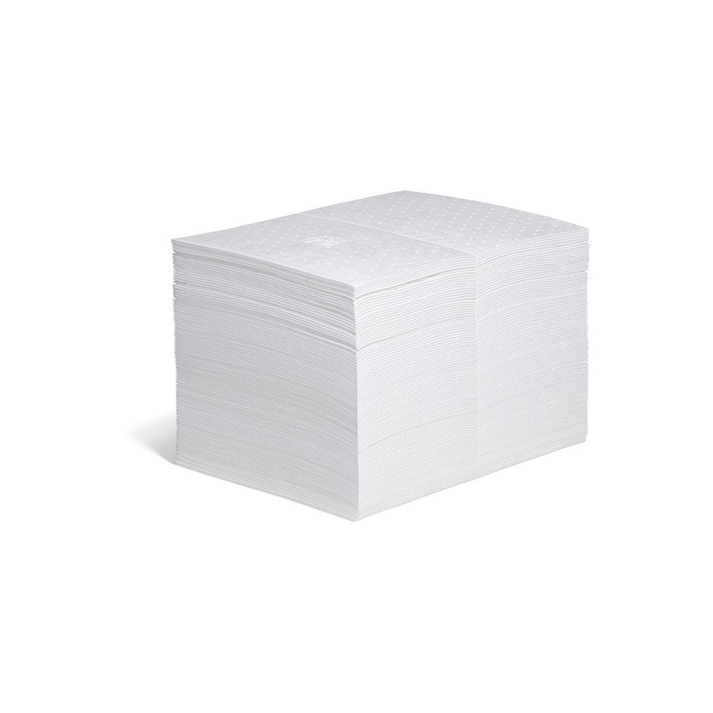 PIG Oil Mat - Oil-Only Absorbent Mat Pad - 100 Pads per Bag - 15
