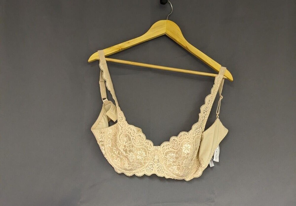 Triumph Women's Modern Lace Cotton  Bra, Neutral Beige EU 95B