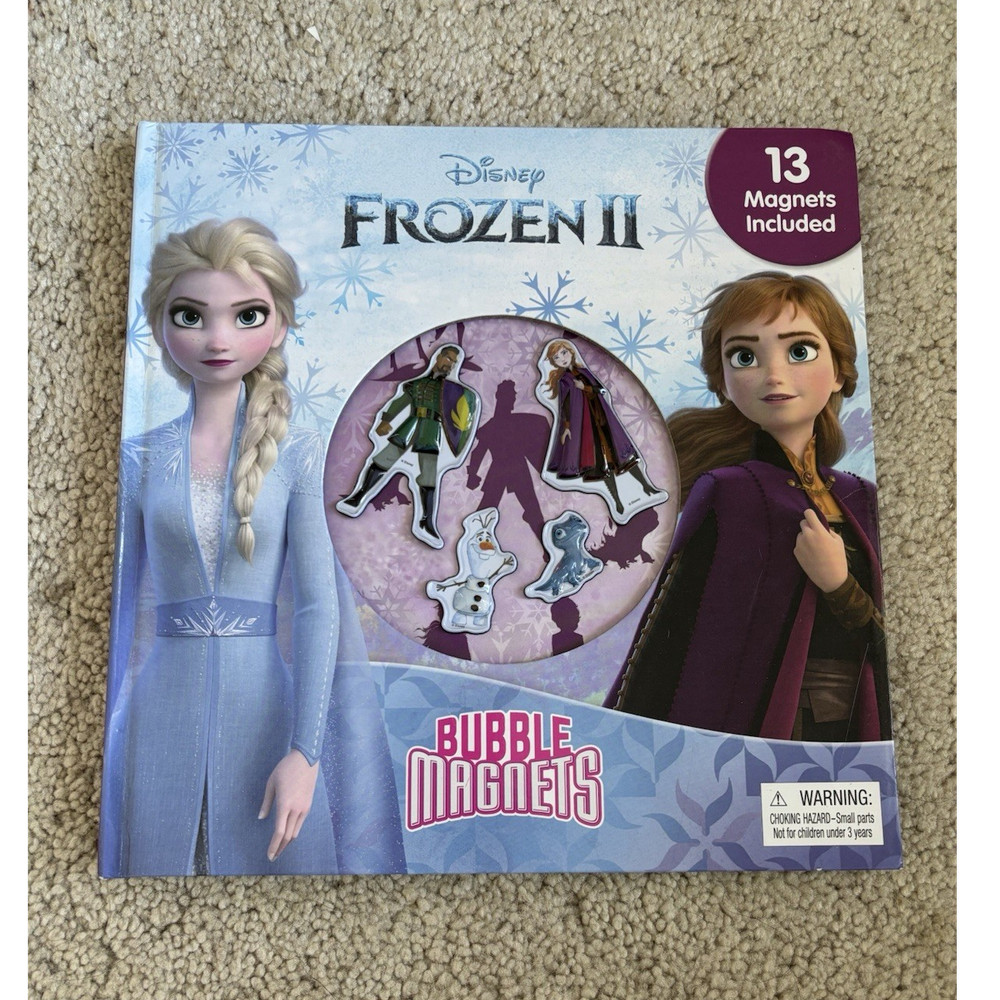 Disney Frozen II Bubble Magnets Hardcover Activity Book w/ Magnets Included