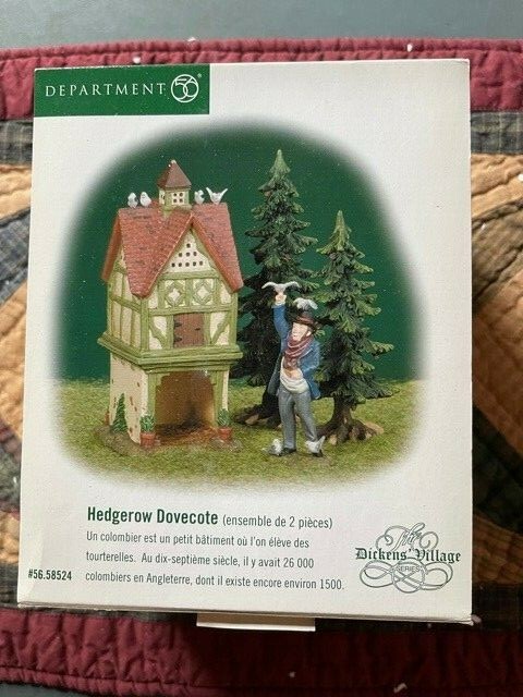 DEPT 56 Dickens Village Hedgerow Dovecot Accessory New in Box
