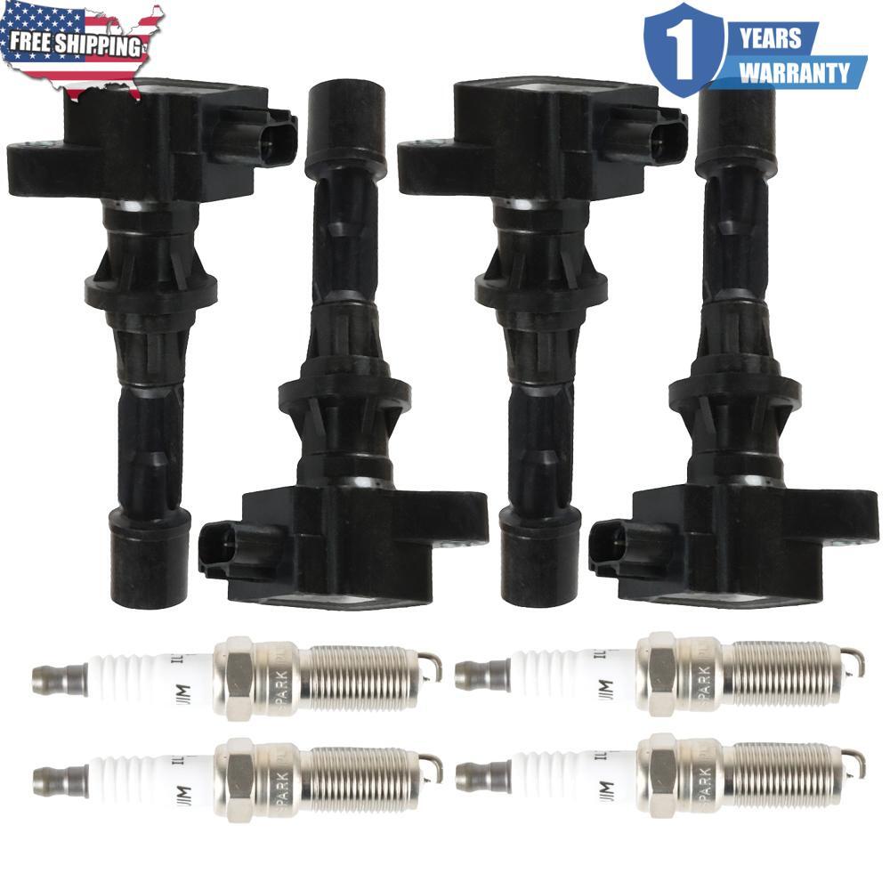 Ford Fusion Mercury Milan L4 Ignition Coil & Platinum Spark Plug Set UF516