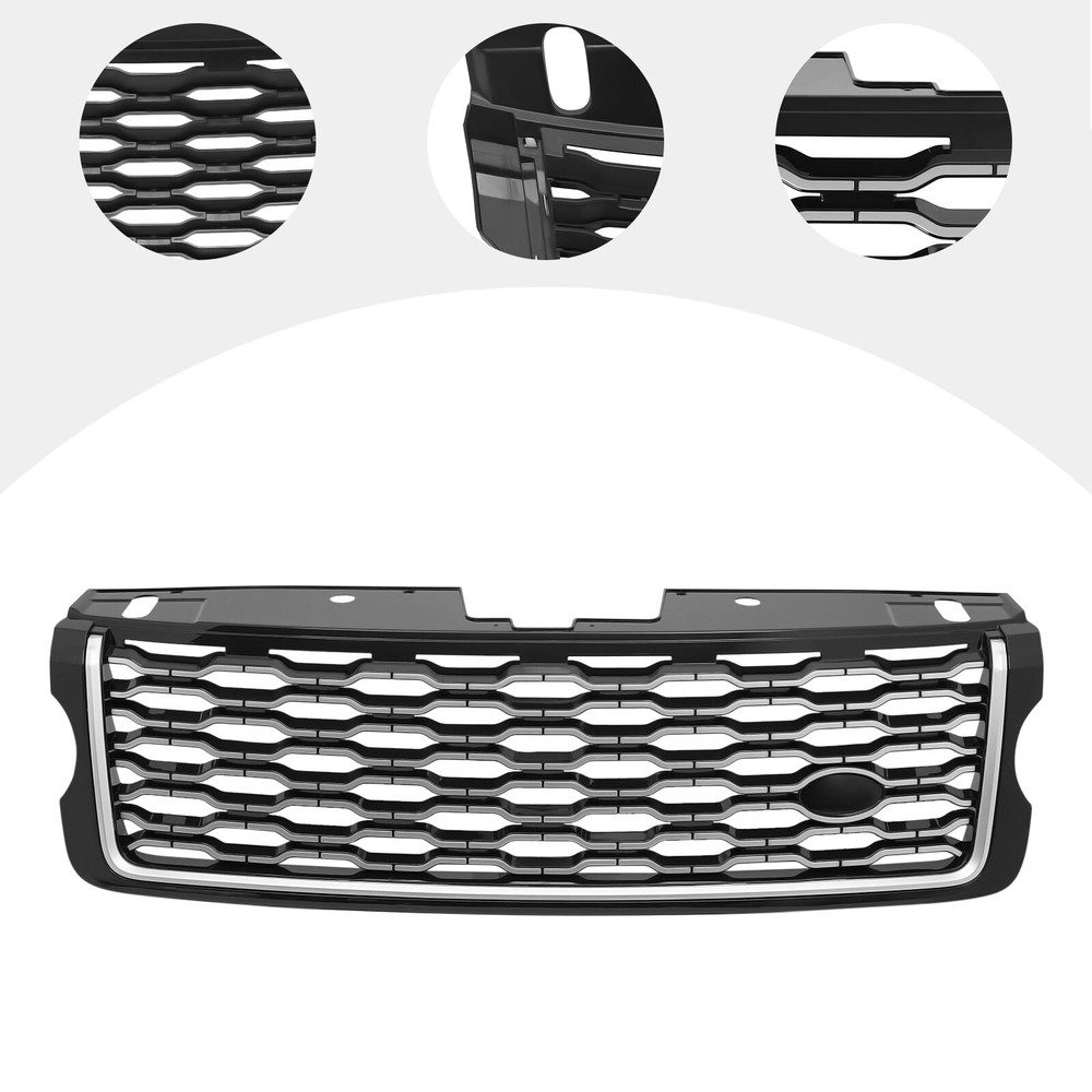 Front Bumper Upper Grille For 2013 - 2016 2017 Land Rover Range Rover Vogue L405