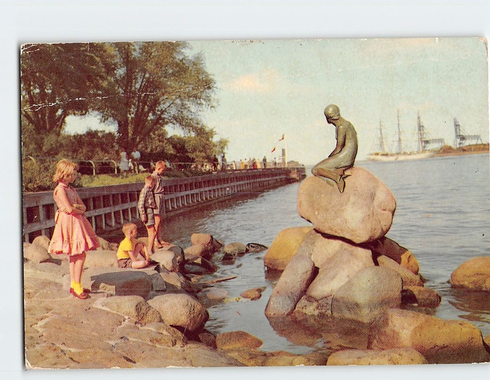 Postcard View of Langelinie Copenhagen Denmark