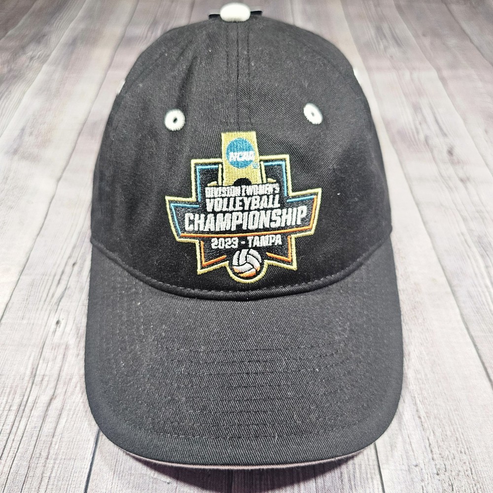 2023 NCAA Women's Volleyball D1 Champion Black Adjustable Strapback Hat