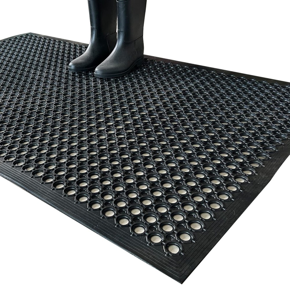 Outdoor Rubber Floor Mats Anti Slip Restaurant Mat Commercial Kitchen Mat Rub...