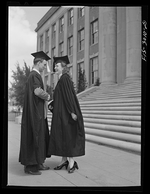 Lincoln Nebraska Bob Aden Marion 1942 Graduation Day University of Nebraska