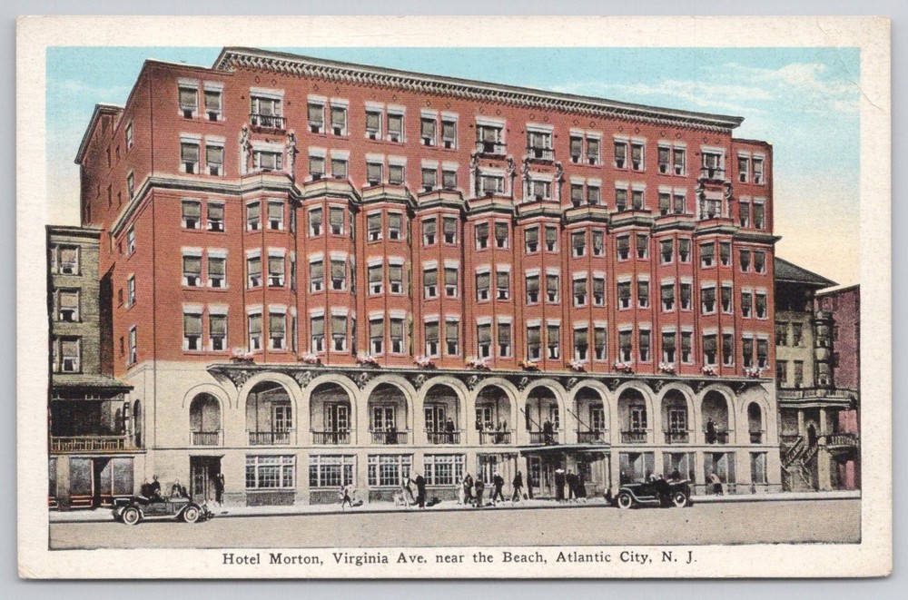 Hotel Morton Virginia Ave Atlantic City NJ Vintage Postcard E. C. Kropp