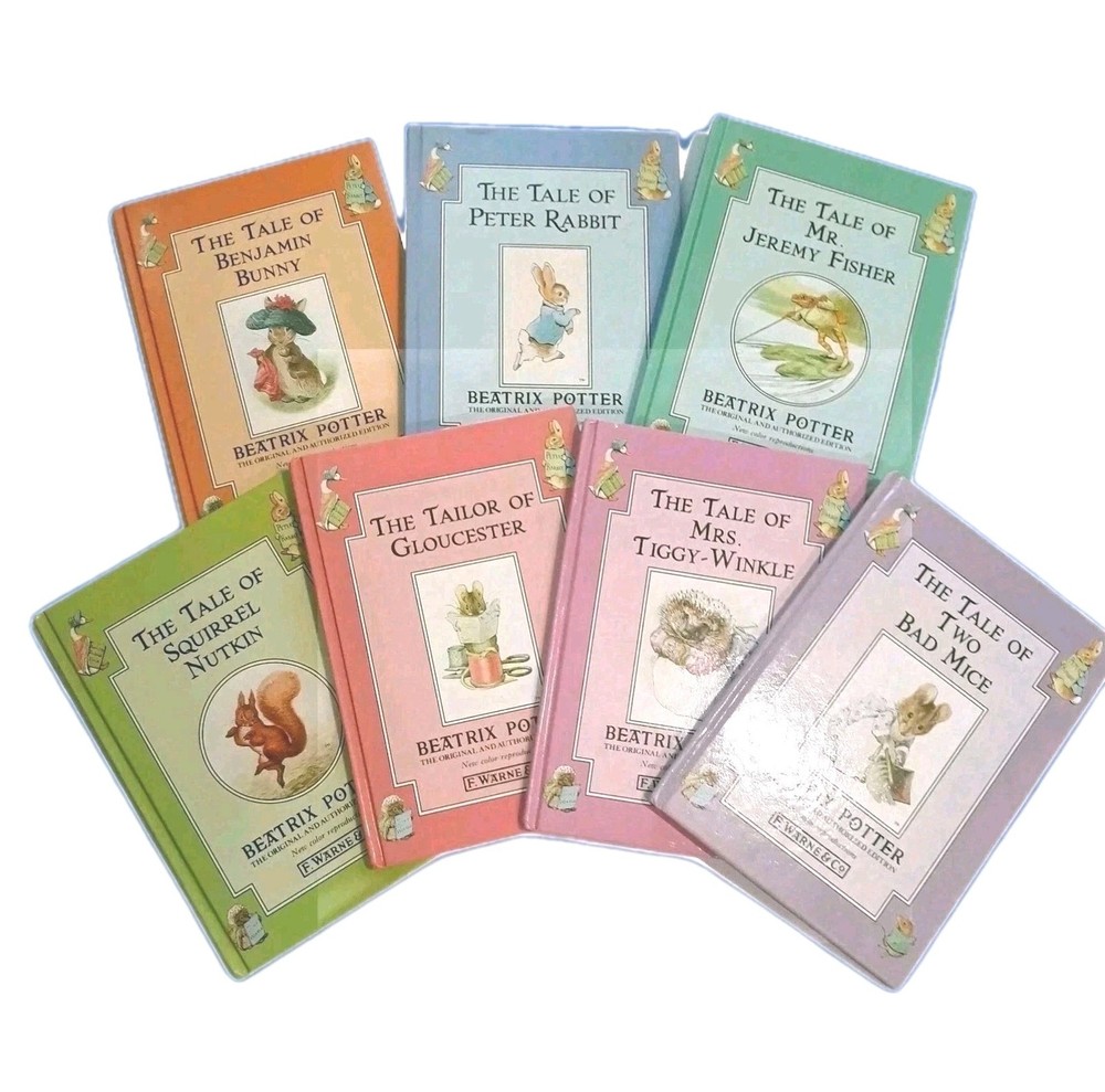 EASTER! Peter Rabbit Reading Books for Children Beatrix Potter F Warne Lot of 7