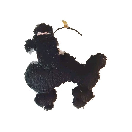 Black Pink French Poodle Dog Velvet Ornament Snickelldoodles 7x7 Vintage Decor